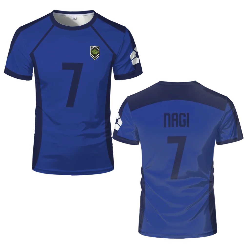 Blue Lock Anime Football Uniforms – NAGI Blue Jerseys