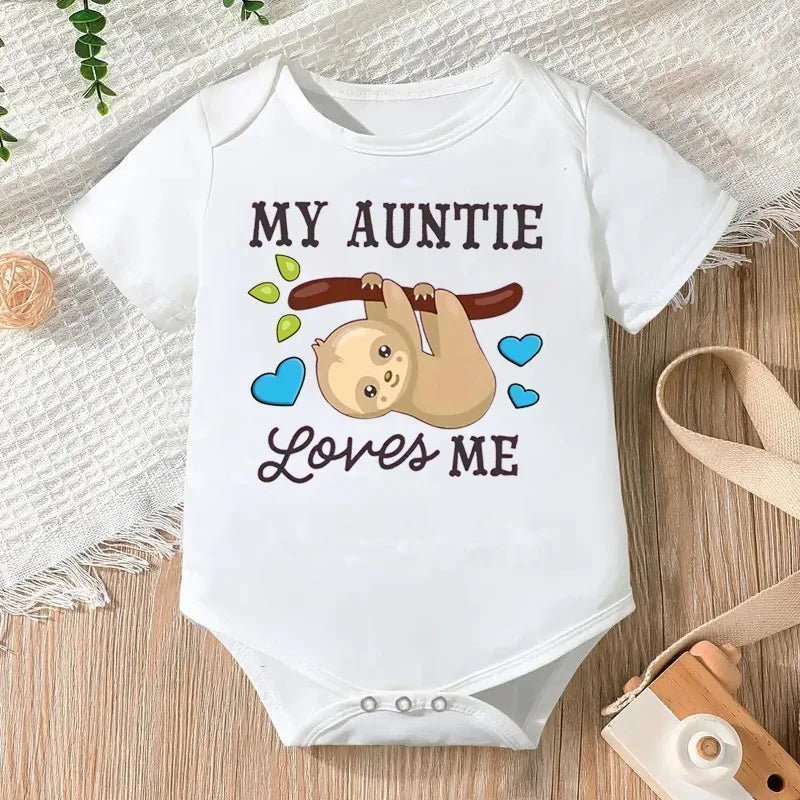 Printable Letters Baby Bodysuit |Cute Short Sleeve Romper for Newborns