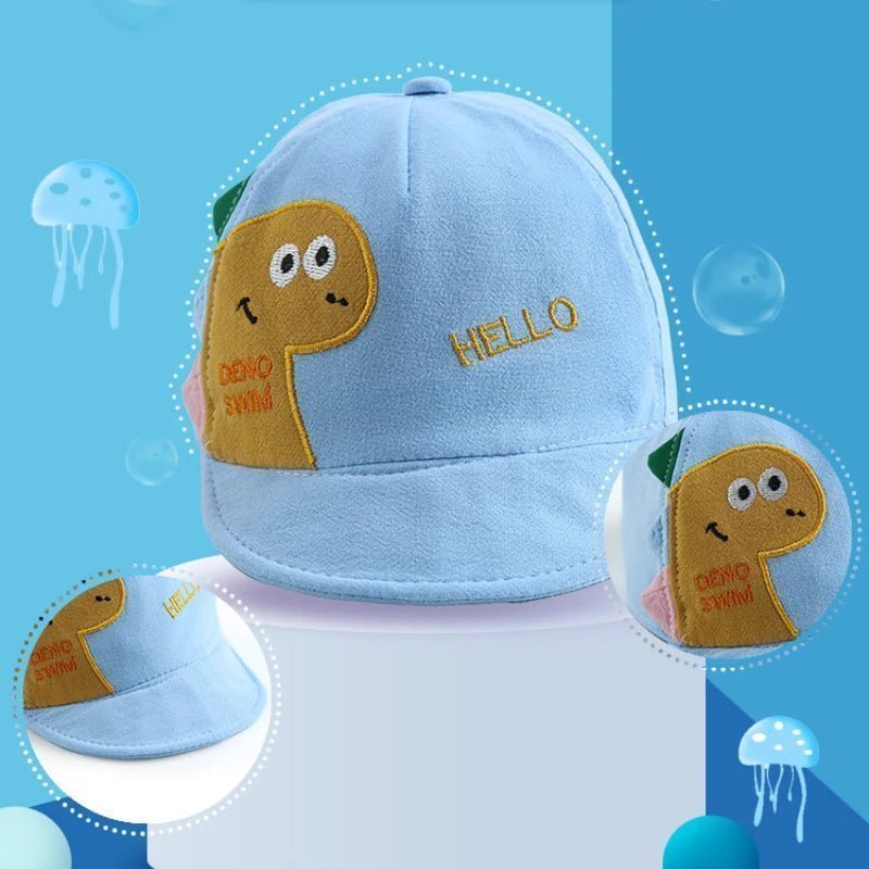 Baby Summer Baseball Cap Cute Dinosaur Baby Hat Cartoon Bear Sun Hat