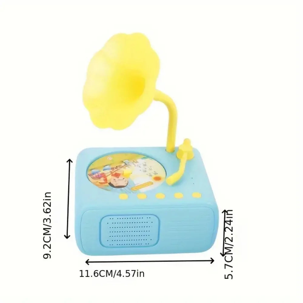 Portable Retro Phonograph Toy for Toddlers, Gifts for Boys Girls