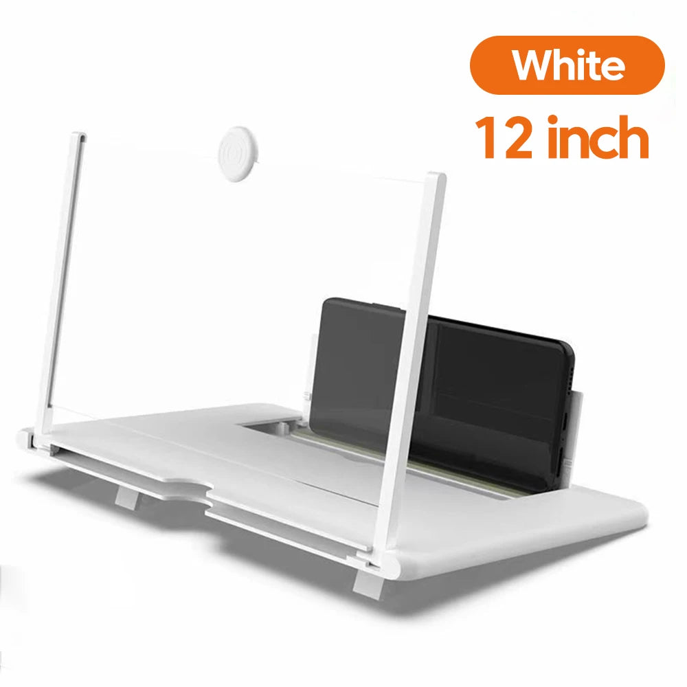 12/10 Inch Ultra-HD Cell Phone Screen Amplifier Mobile Phone Holder Portable Phone Large Screen Video Magnifier Stand Bracket