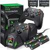 Xbox Charger Station with 4 x 5220mWh Rechargeable Battery Pack for Xbox Series X Controller,Black