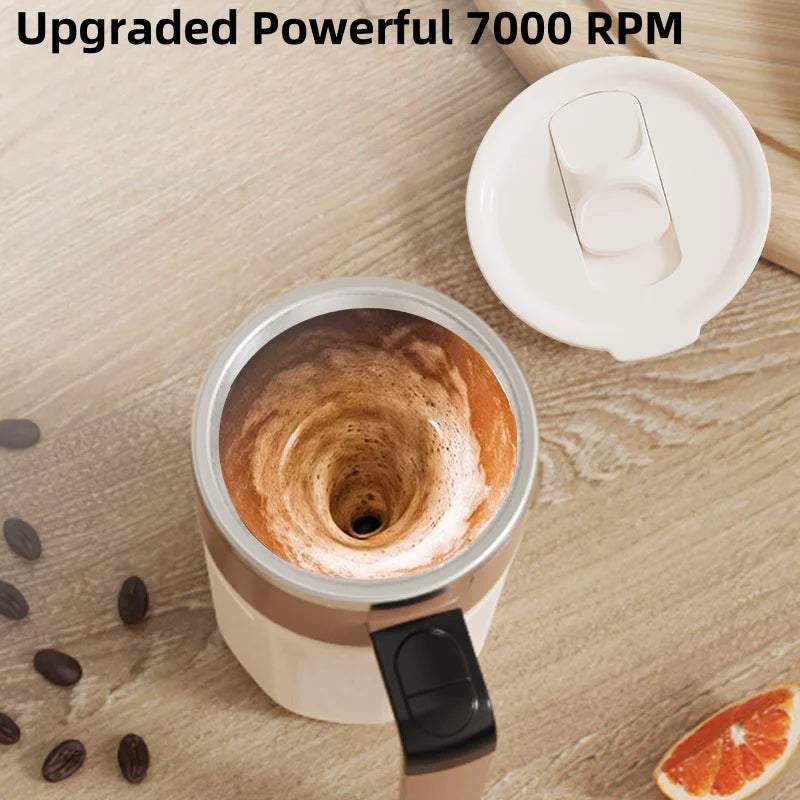 Self Stirring Coffee Mug with Temperature Display | Rechargeable Automatic Cup