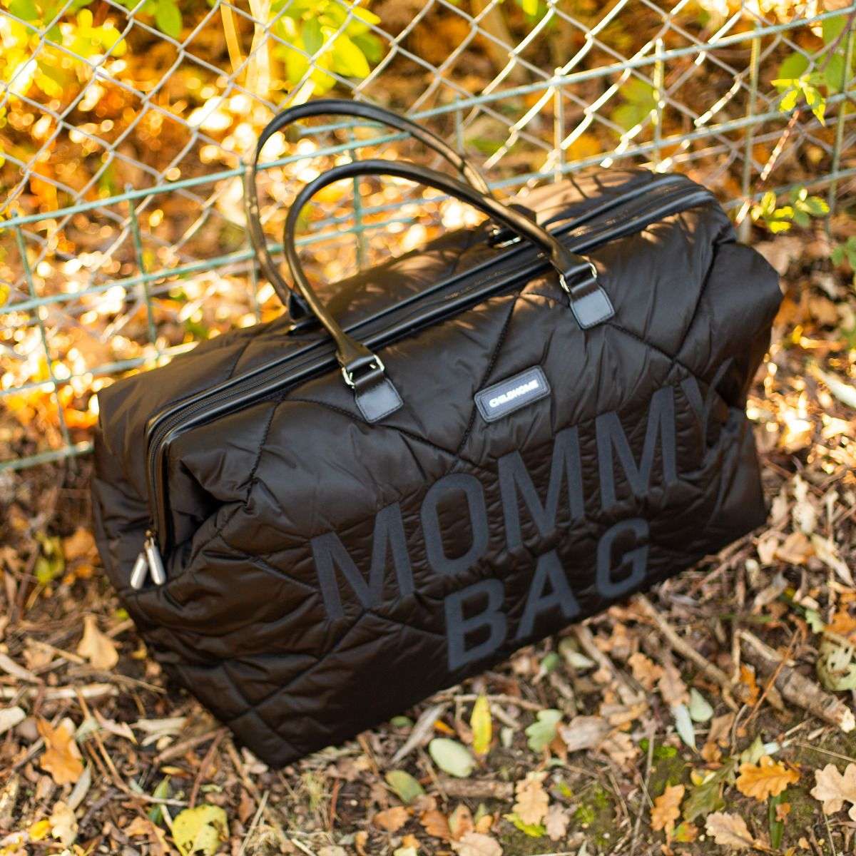 Cloud Comfort Puffer Mommy Bag - Black